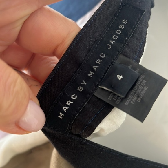 Marc by Marc Jacobs Sz 4 Front Button 100% Cotton Skirt - Picture 5 of 6